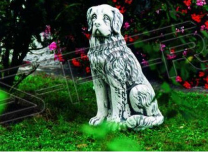 Garden Decoration Dog Statue Sculpture Figures Gray Sculptures Designer